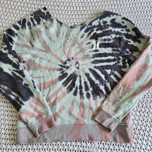 Hurley tie die size m sweat shirt